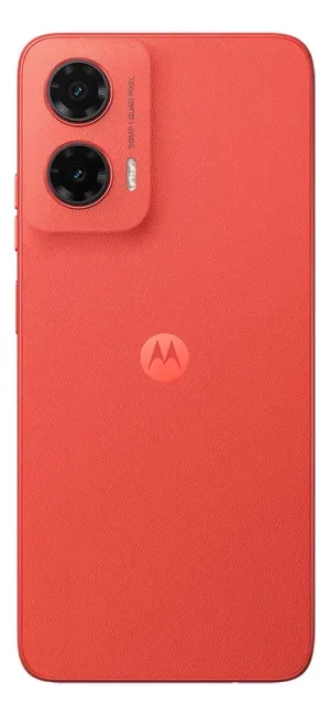 Smartphone Motorola Moto G35 5g - 256gb 12gb (4gb Ram+8gb Ram Boost) E Camera 50mp Com Ai Nfc Tela 6.7 Com Superbrilho - Coral - Vegan Leather - imagem 3