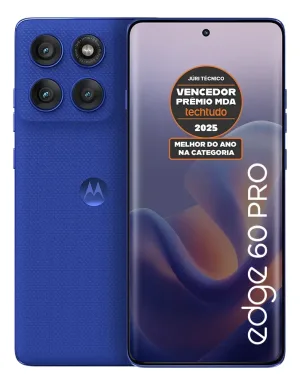 Smartphone Motorola Edge 60 Pro 5g - 256gb 24gb (12gb Ram+12gb Ram Boost) Tela Quad-curve Moto Ai 50mp Sony Camera Ultrarresistencia Militar Ip68 + Ip69 - Azul - imagem 1