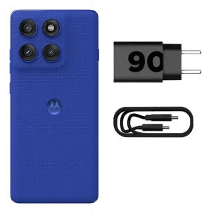 Smartphone Motorola Edge 60 Pro 5g - 256gb 24gb (12gb Ram+12gb Ram Boost) Tela Quad-curve Moto Ai 50mp Sony Camera Ultrarresistencia Militar Ip68 + Ip69 - Azul - imagem 2