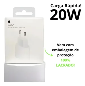 Carregador Fonte Apple Ipad Iphone Turbo Usb-c 20w Original - imagem 5